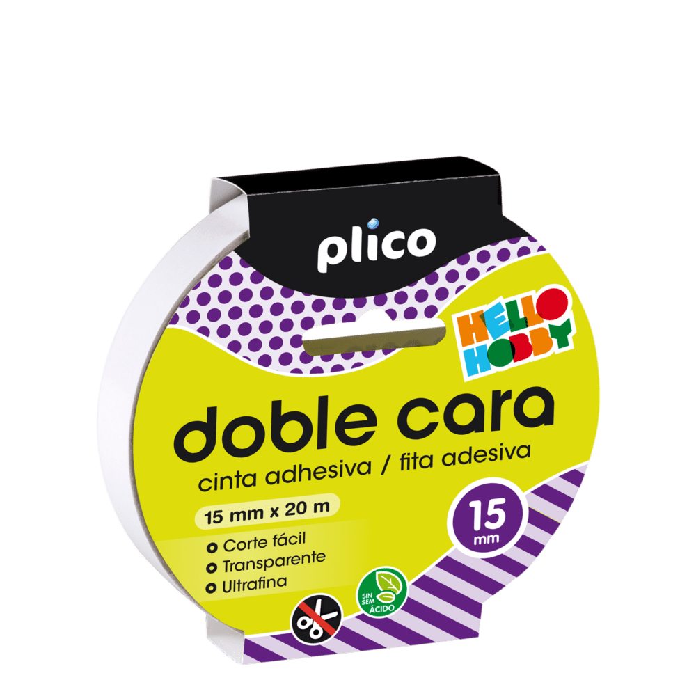 Cinta Adhesiva Doble Cara 15mm