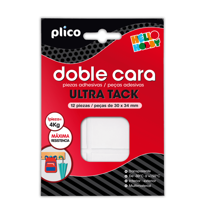 Piezas doble cara ULTRA TACK
