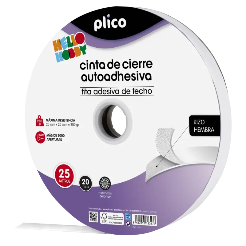 Fita de Fecho Autoadesiva 25m / fêmea