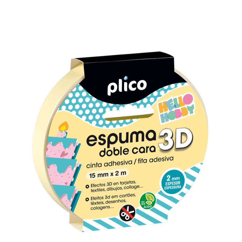 Fita de espuma 3D dupla face