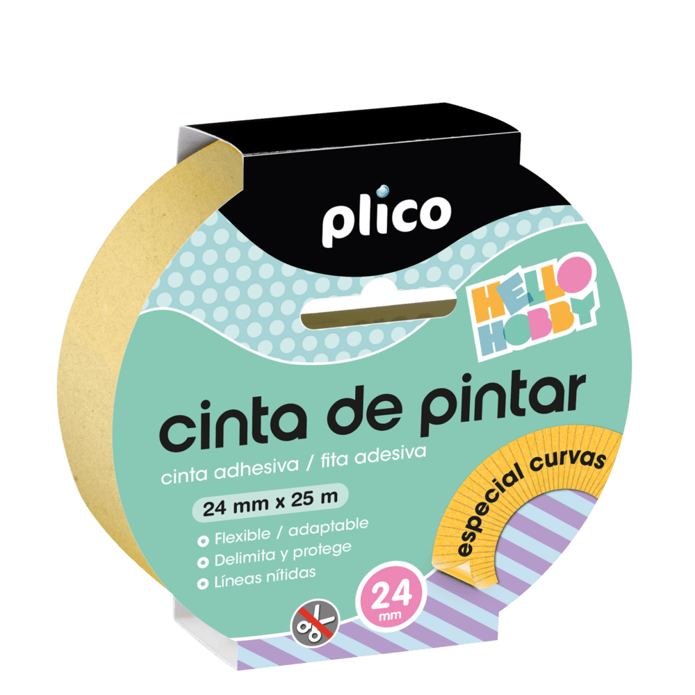 Cinta de Pintar especial curvas 24 mm x 25 m