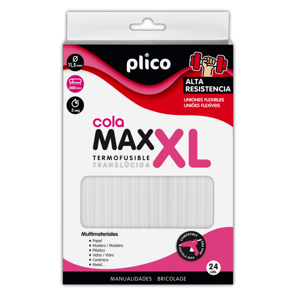 Cola Termofusible MAX XL ALTA RESISTENCIA 24 uds.