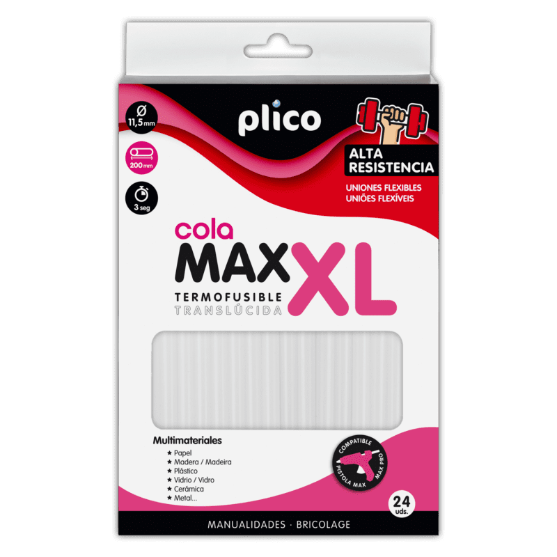 Cola Termofusible MAX XL ALTA RESISTENCIA 24 uds.