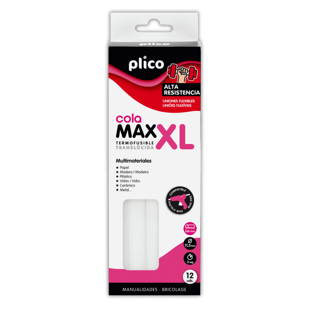 Cola Termofusible MAX XL ALTA RESISTENCIA 12 uds.