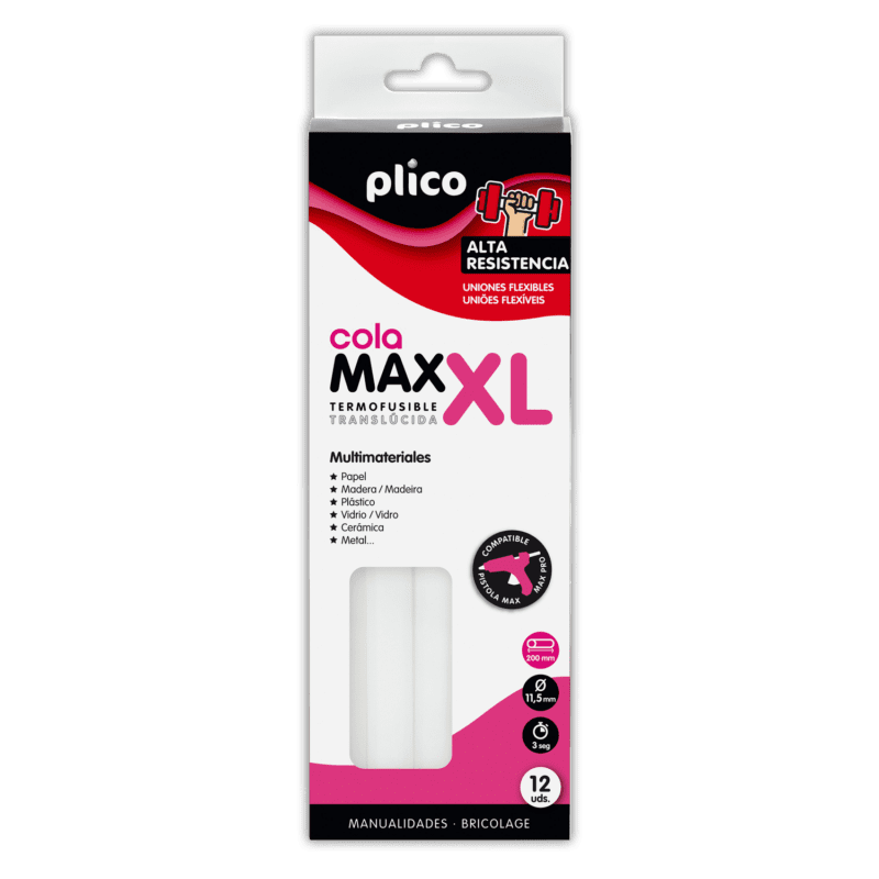 Cola Termofusible MAX XL ALTA RESISTENCIA 12 uds.