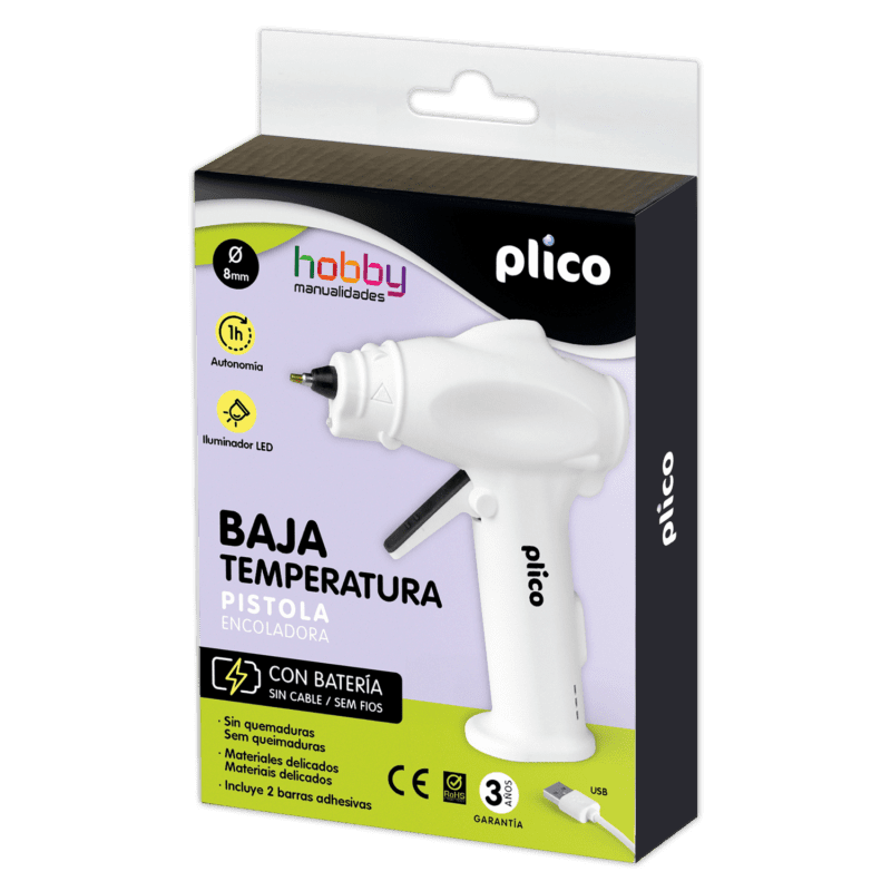 Pistola Encoladora MINI Baja Temperatura con batería